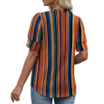 Womens Tops Short Sleeve Shirts Buttons V Neck Spring Fashion Summer Outfits Plus Size Blouses Dressy Casual